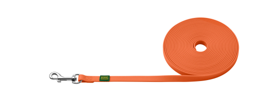 Preview: HUNTER Schleppleine Convenience Neonorange – Wasserfeste Suchleine ohne Handschlaufe (5m / 12m)